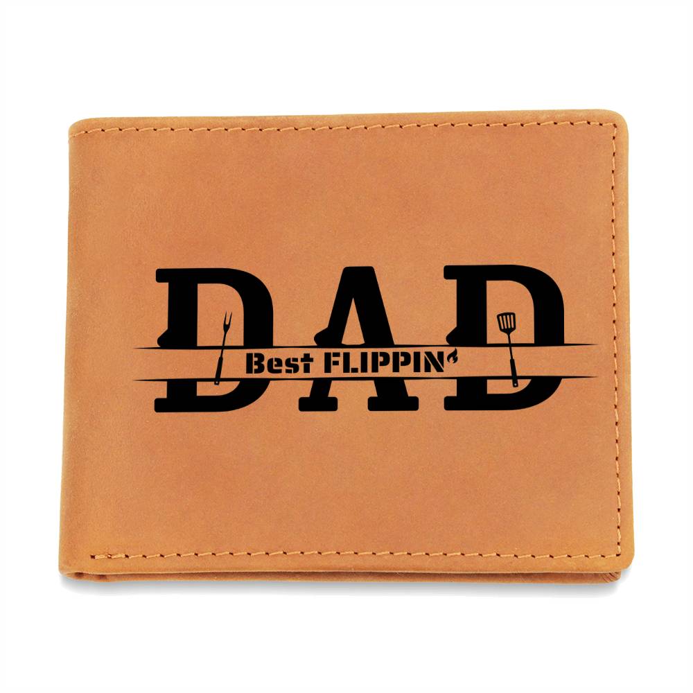 Best Flippin' Dad, Leather Wallet