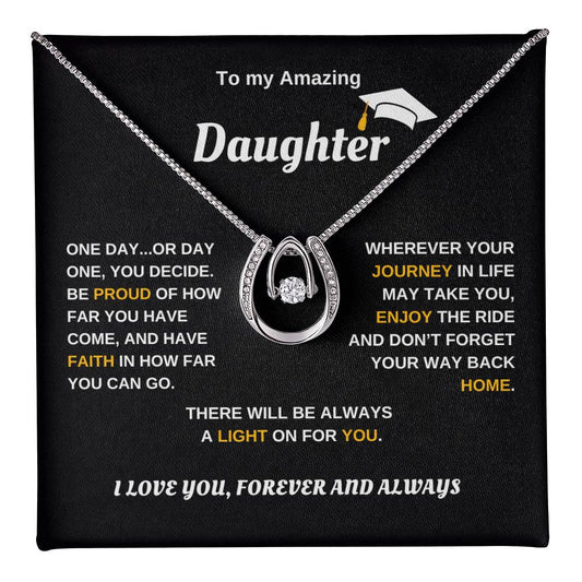 To my Amazing Daughter Graduation Necklace