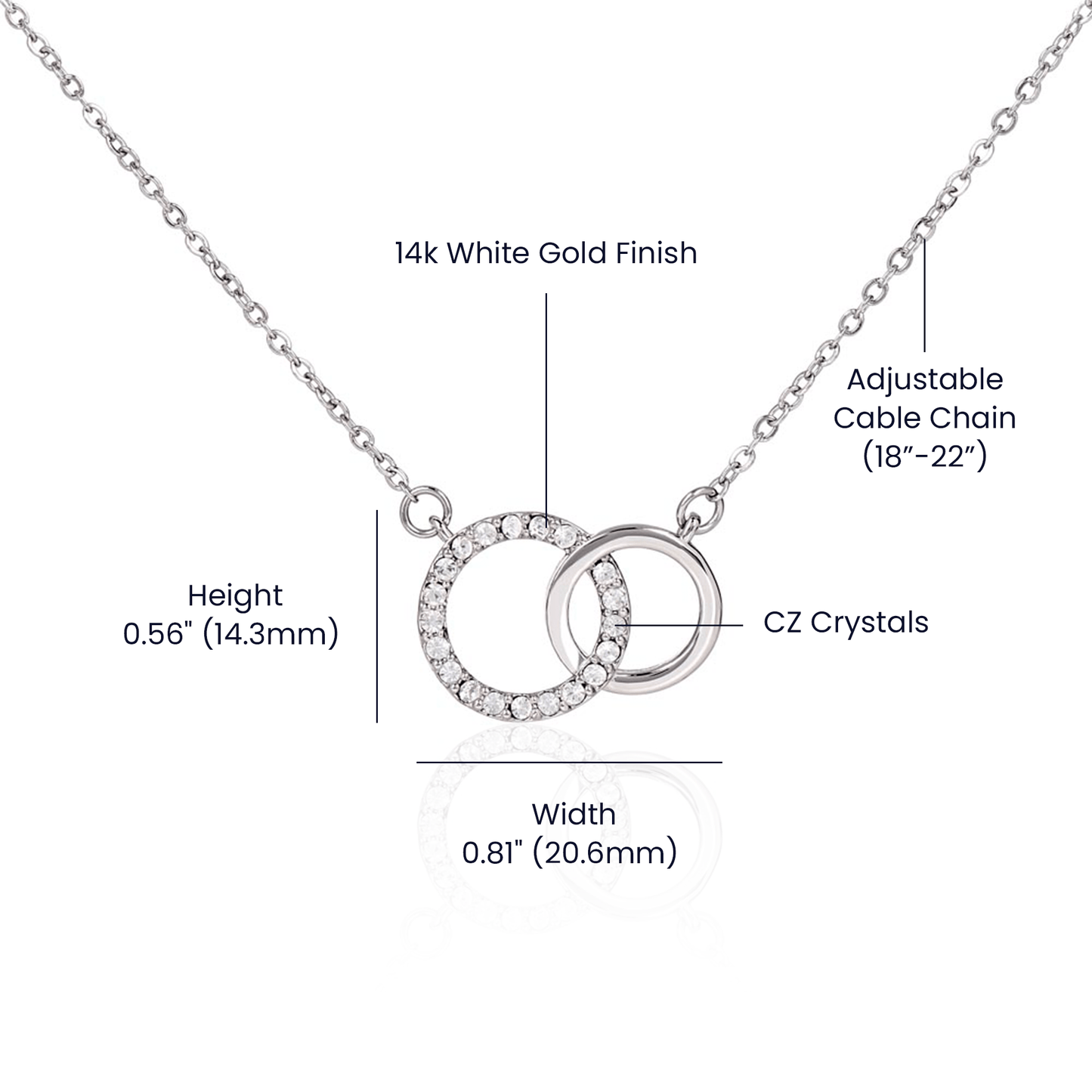 To my Daughter, Perfect pair necklace
