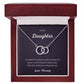 To my Daughter, Perfect pair necklace