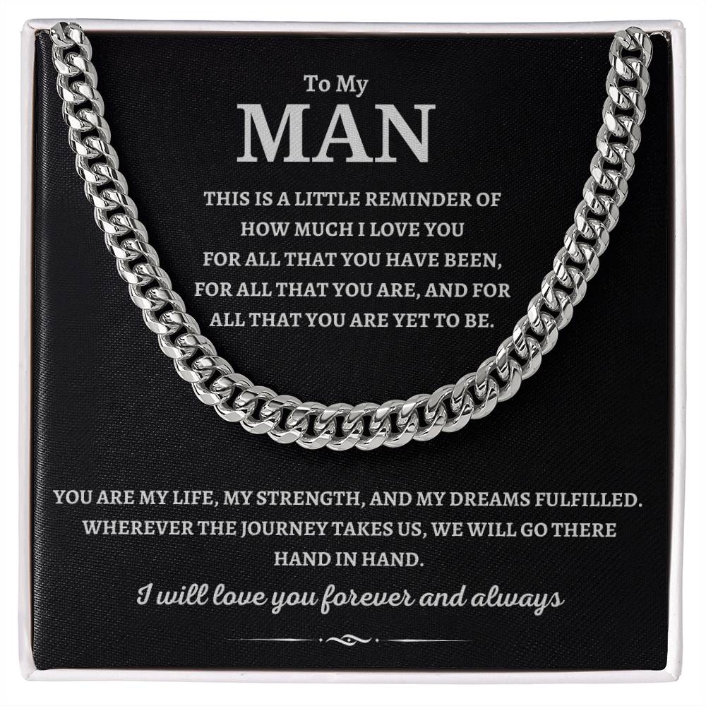 To my Man, Cuban Link Chain