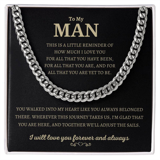 To my Man, Cuban Link Chain