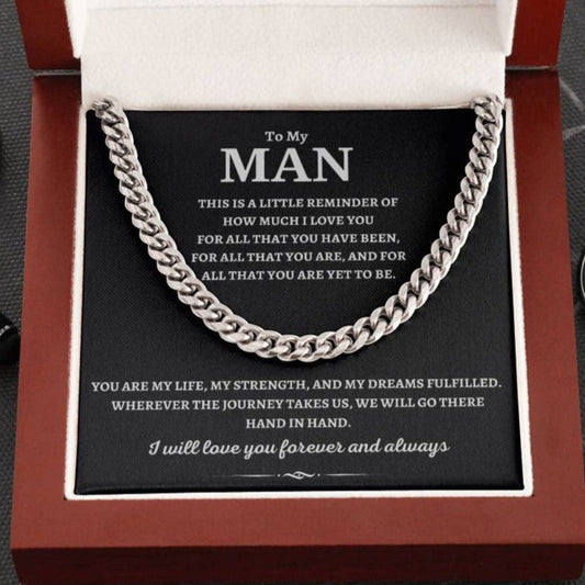 To my Man, Cuban Link Chain