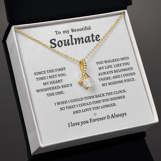 To My Soulmate, She's the One, Alluring Beauty Necklace