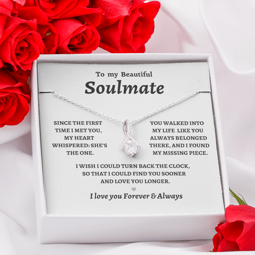 To My Soulmate, She's the One, Alluring Beauty Necklace