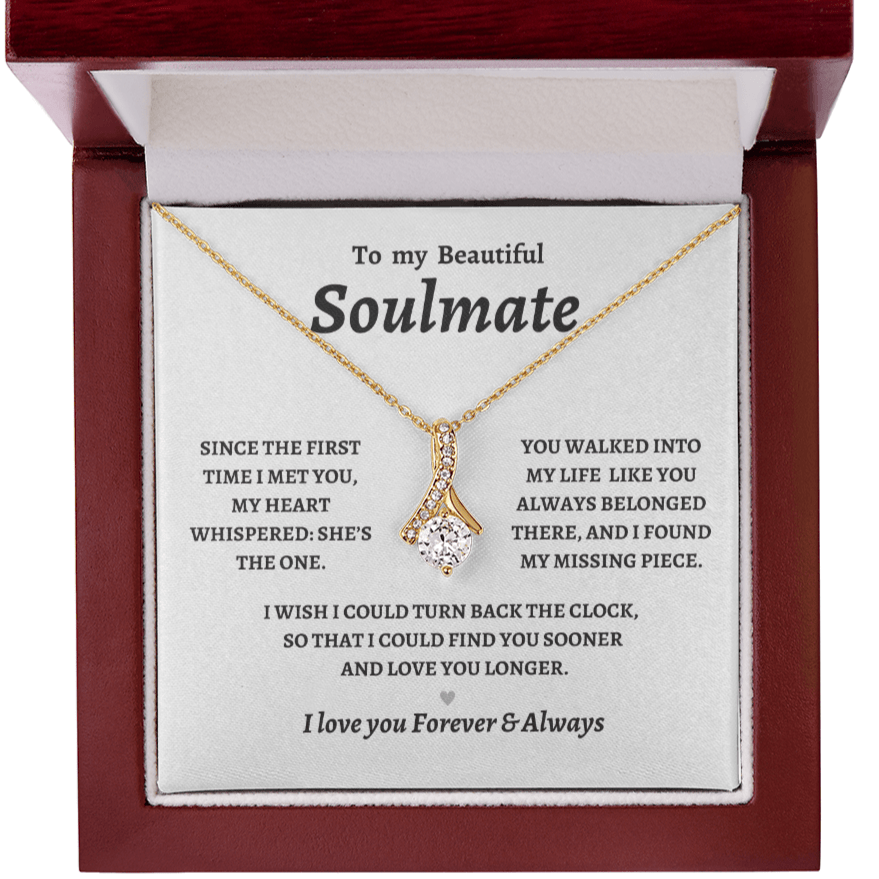 To My Soulmate, She's the One, Alluring Beauty Necklace