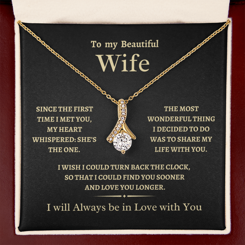 To my Wife, She's the One, Alluring Beauty Necklace