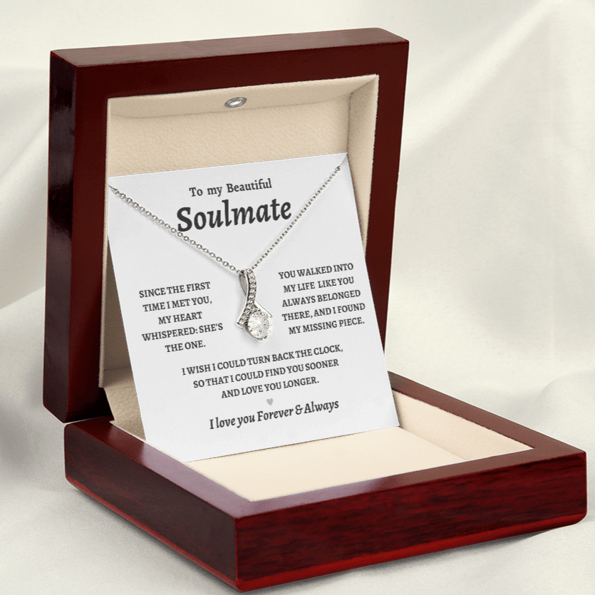 To My Soulmate, She's the One, Alluring Beauty Necklace