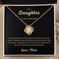 To my Daughter, Always Remember | Loveknot Necklace