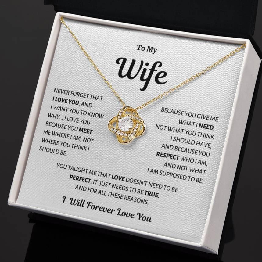 To My Wife, Reasons to Love You, Love Knot Necklace