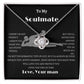 To My Soulmate, Gift for Her, Love Knot  Necklace