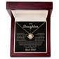 To my Daughter, My Greatest Adventure, Love Knot Necklace from Dad
