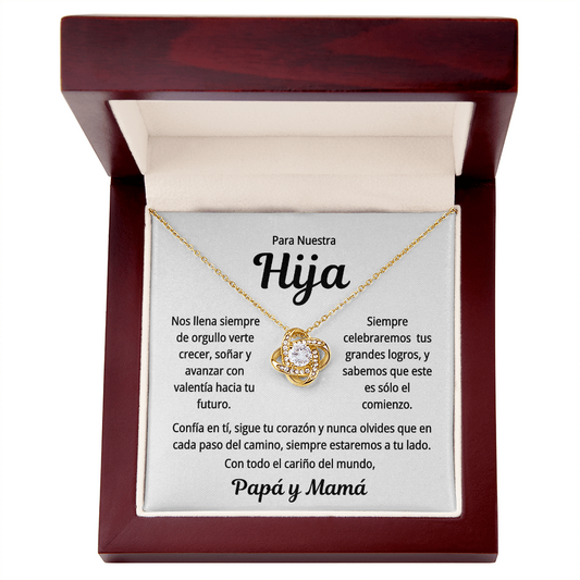 Celebramos tus Logros, Collar para una Hija