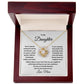 To my Daughter, You are my Favorite Blossom, Love knot Necklace from Mom