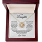 You Are My Favorite Blossom, To My Daughter Love Knot  Necklace from Mom