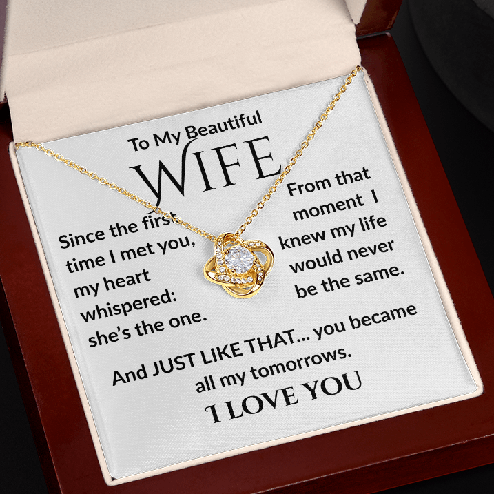 Just Like That, Cubic Zirconia Necklace for Wife