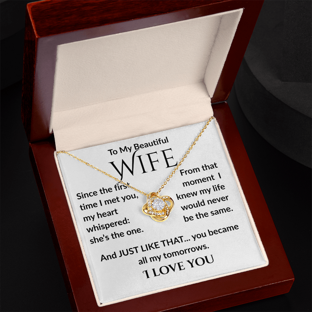 My wife, My Tomorrow- Cubic Zirconia necklace