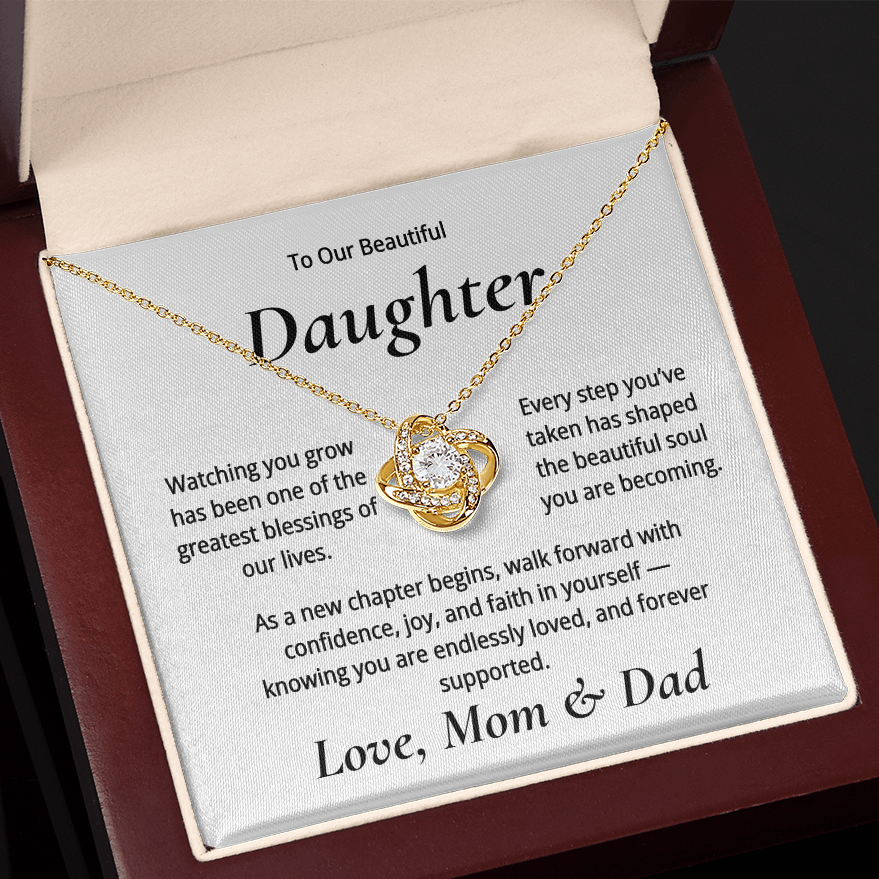 To Our Daughter, Milestone Necklace