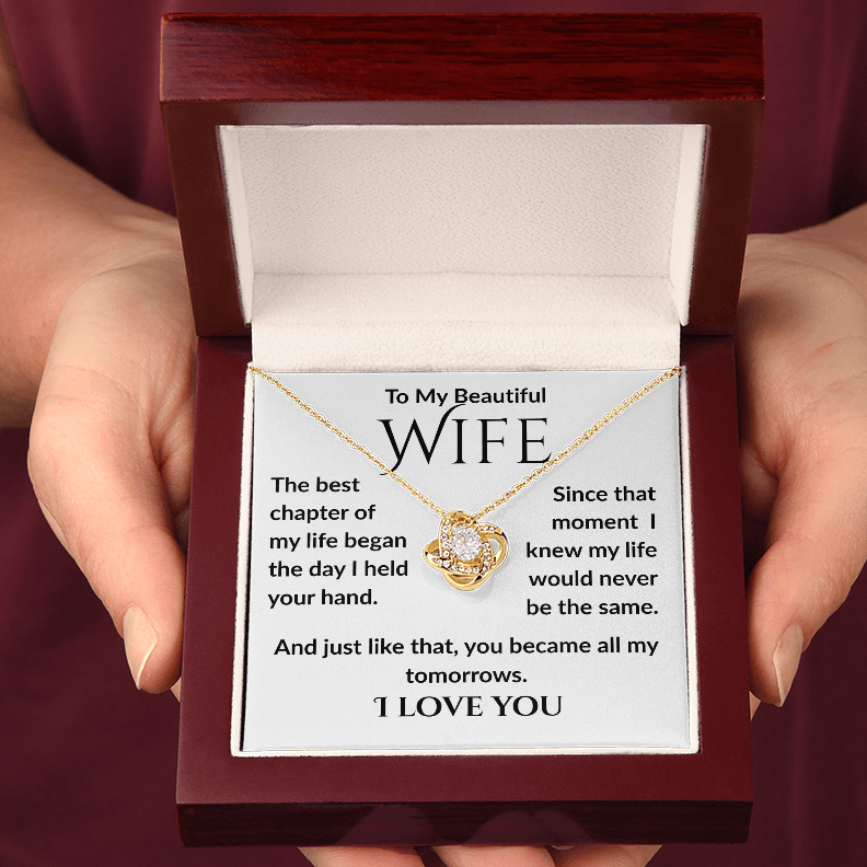 The Best Chapter, Cubic Zirconia Love Knot Necklace