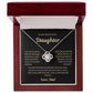 To my Daughter, Your first Smile, Love Knot Necklace from Dad