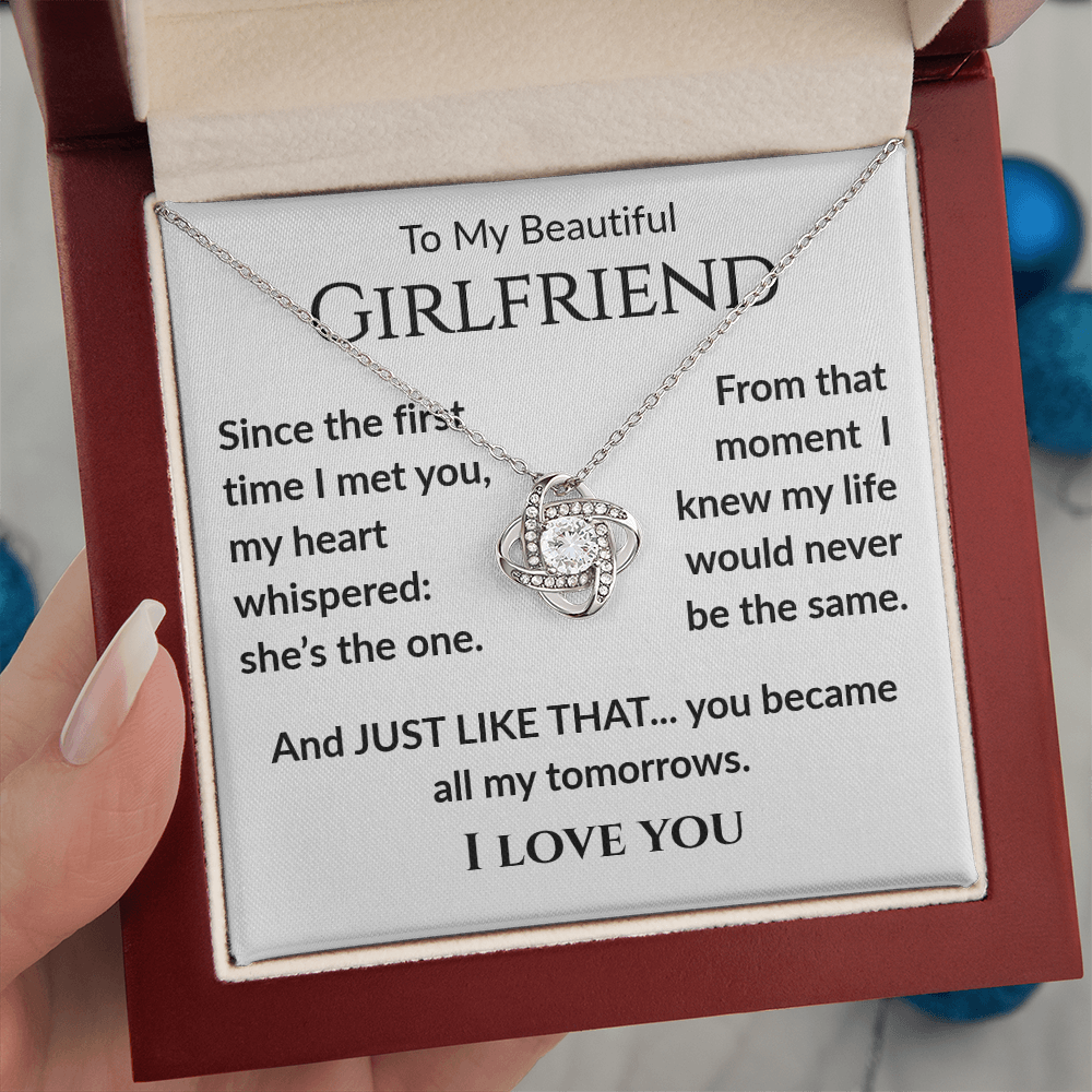 To My Girlfriend, My Tomorrows- Cubic Zirconia Necklace