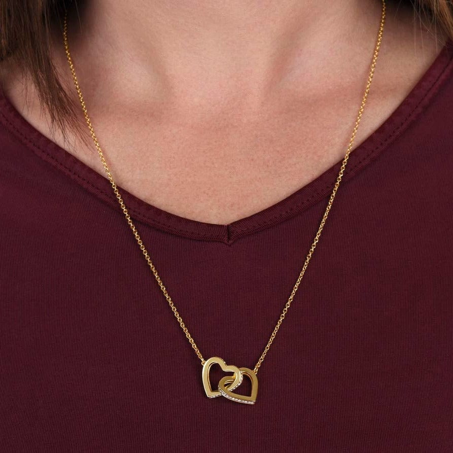 To my beautiful Granddaughter| Interlocking Hearts Necklace