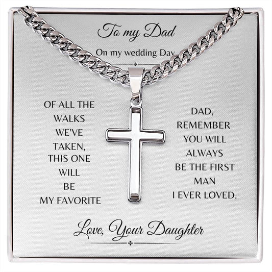 To my Dad on my Wedding day