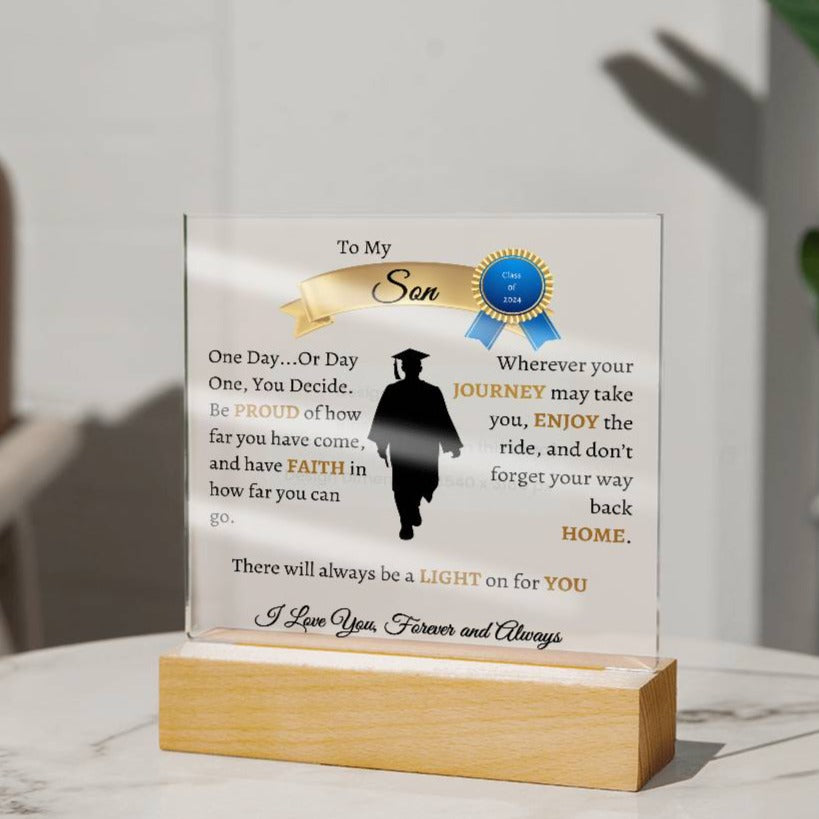 Graduation Plaque for Him