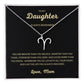 Zodiac Sign Necklace for Daughter