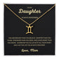 Zodiac Sign Necklace for Daughter