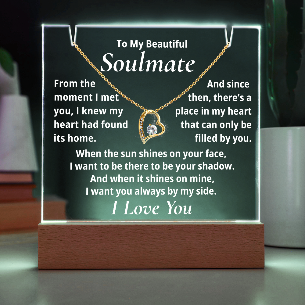 You Fill my Heart- Acrylic Plaque with Necklace for your