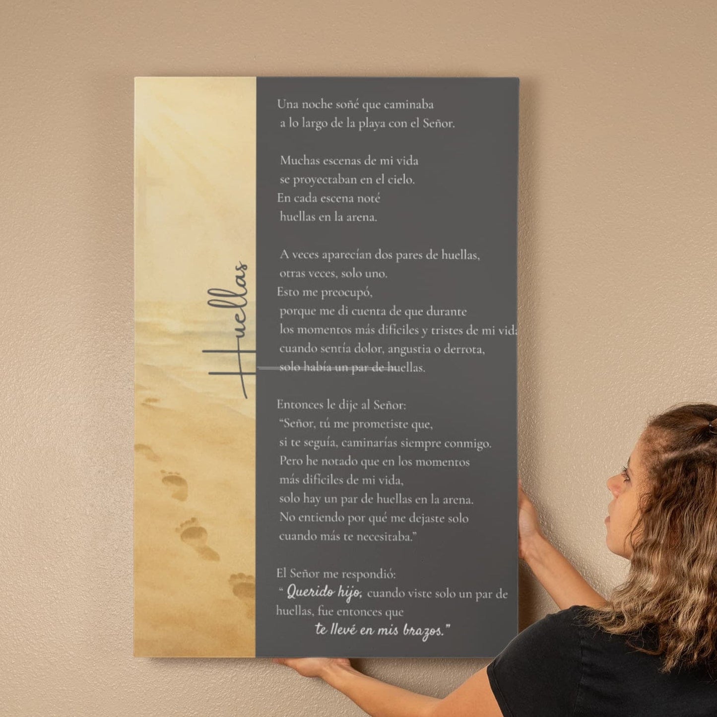 Huellas, Arte inspiracional en Canvas