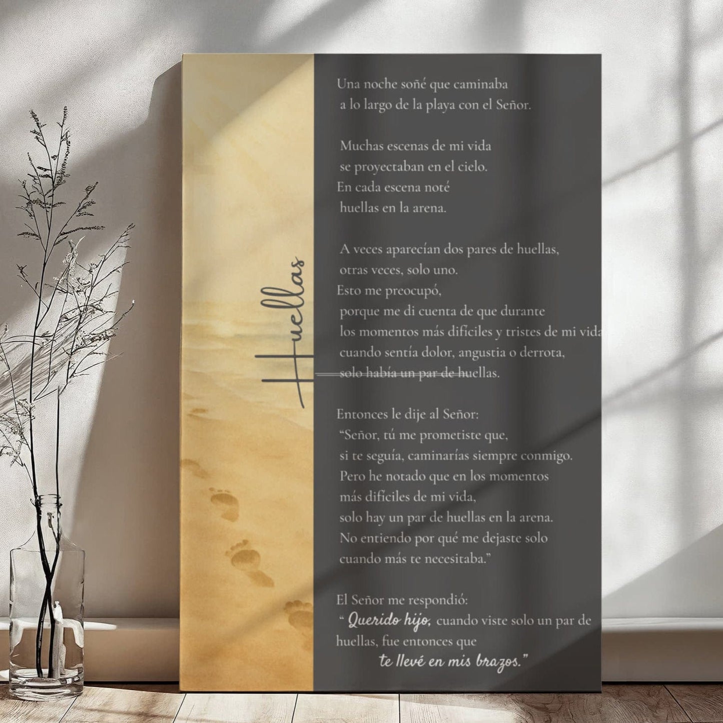 Huellas, Arte inspiracional en Canvas