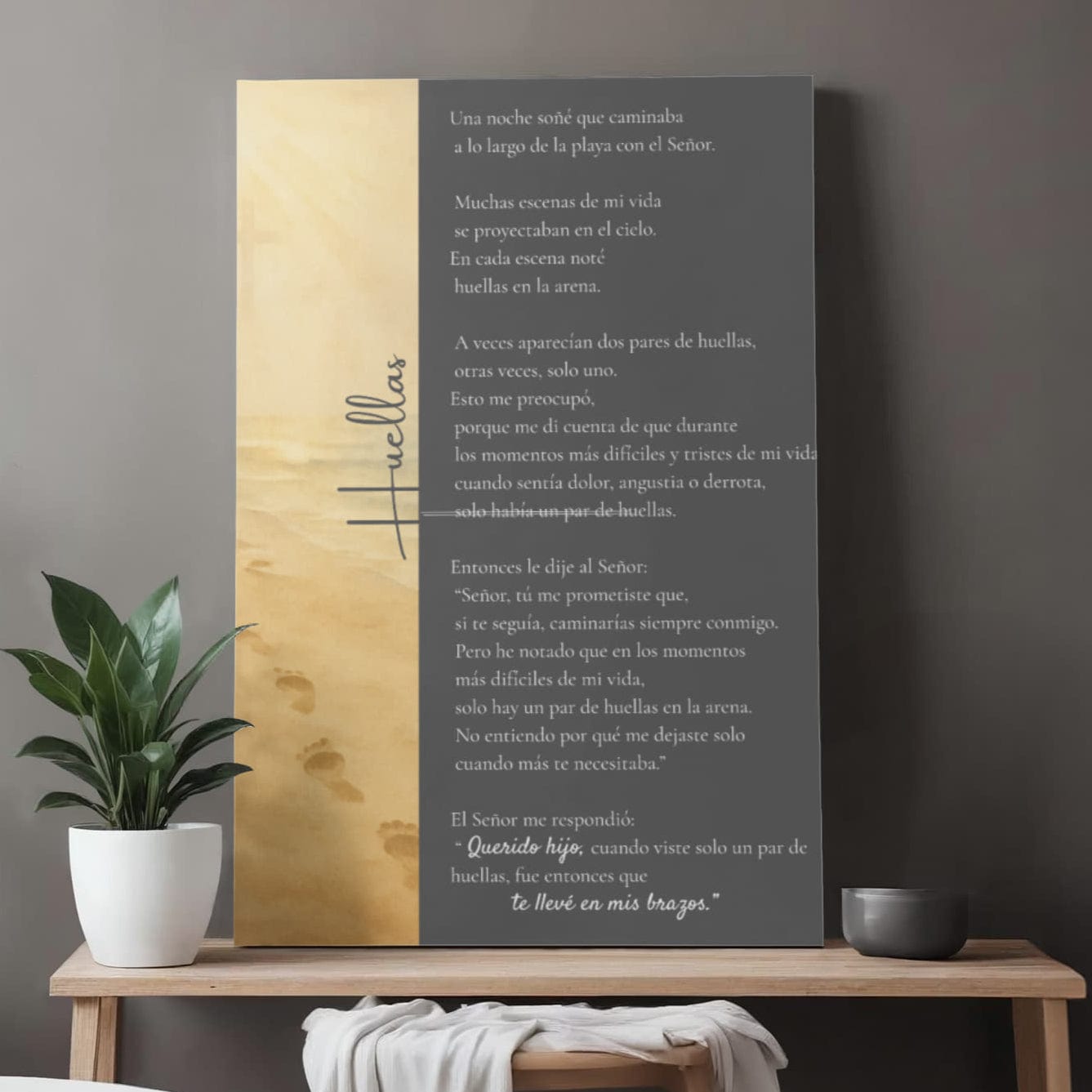Huellas, Arte inspiracional en Canvas