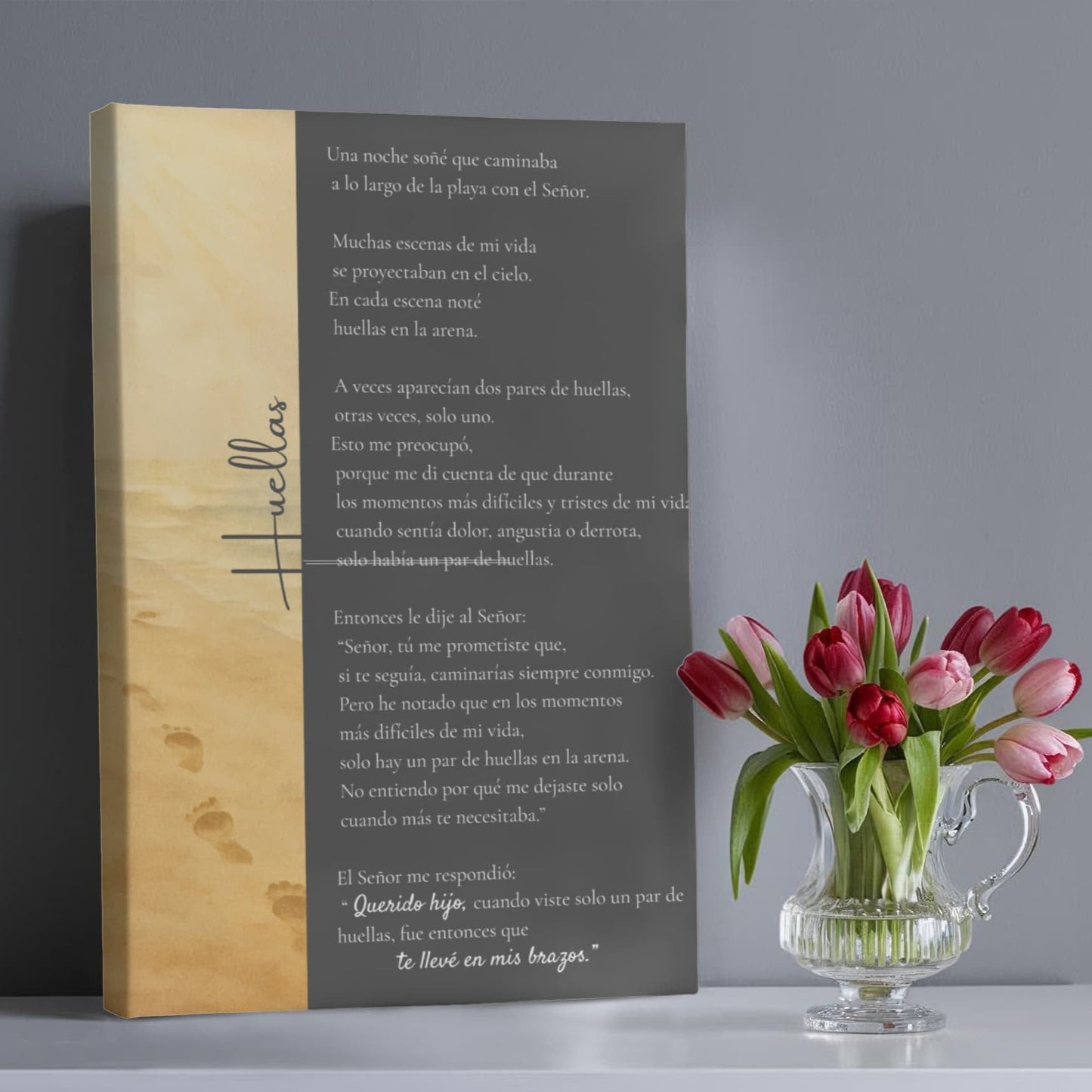 Huellas, Arte inspiracional en Canvas