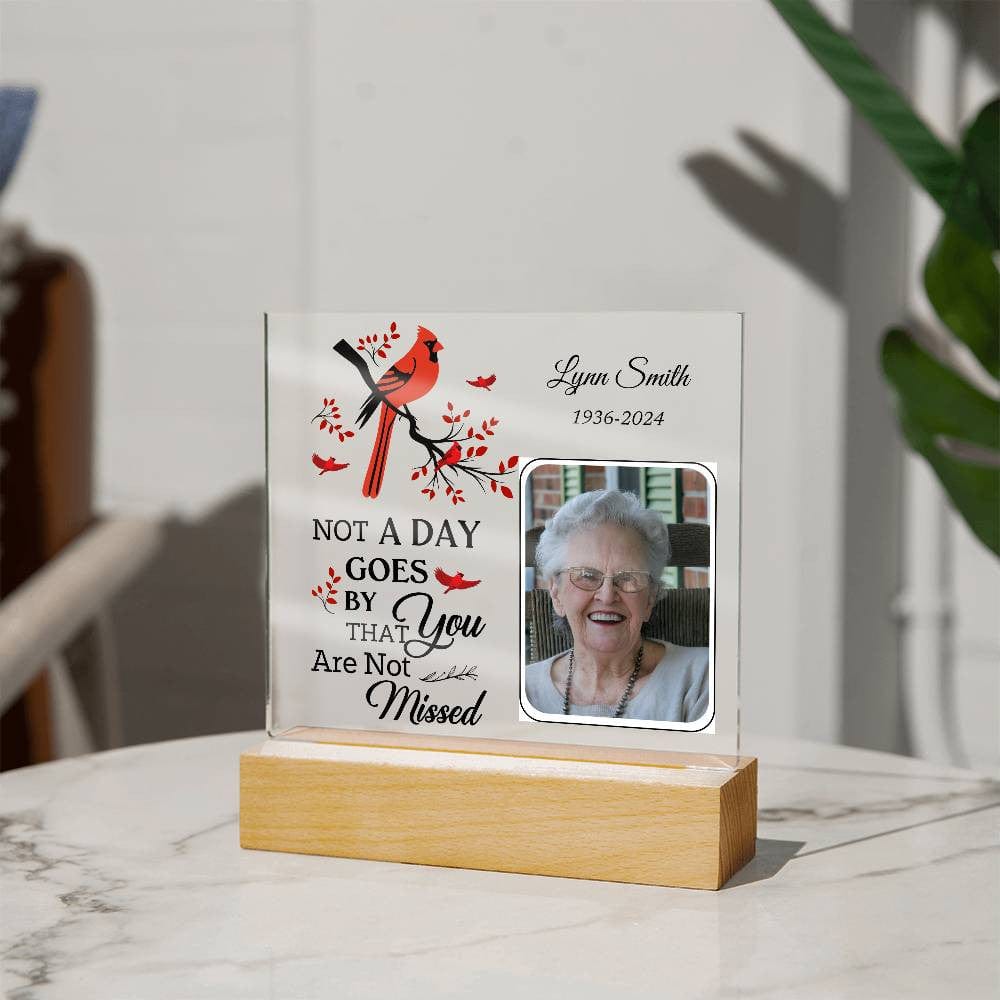 Not a Day Goes By, Memorial Acrylic Plaque, Personalized