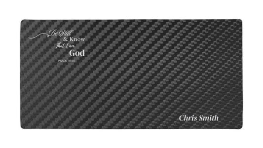 Personalized Desk Mat with Scripture Verse