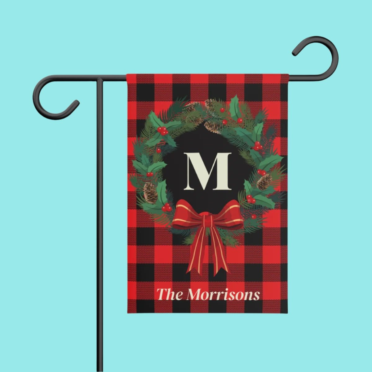 Personalized Christmas Garden Banner