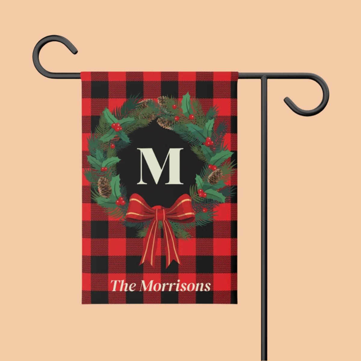 Personalized Christmas Garden Banner