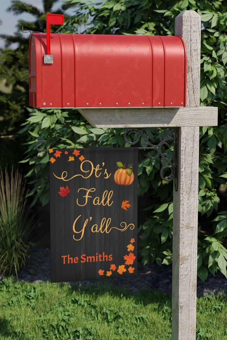 Personalized Garden Banner, Fall Decor