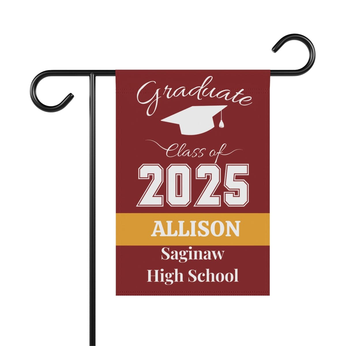 Personalized Graduation Garden Flag