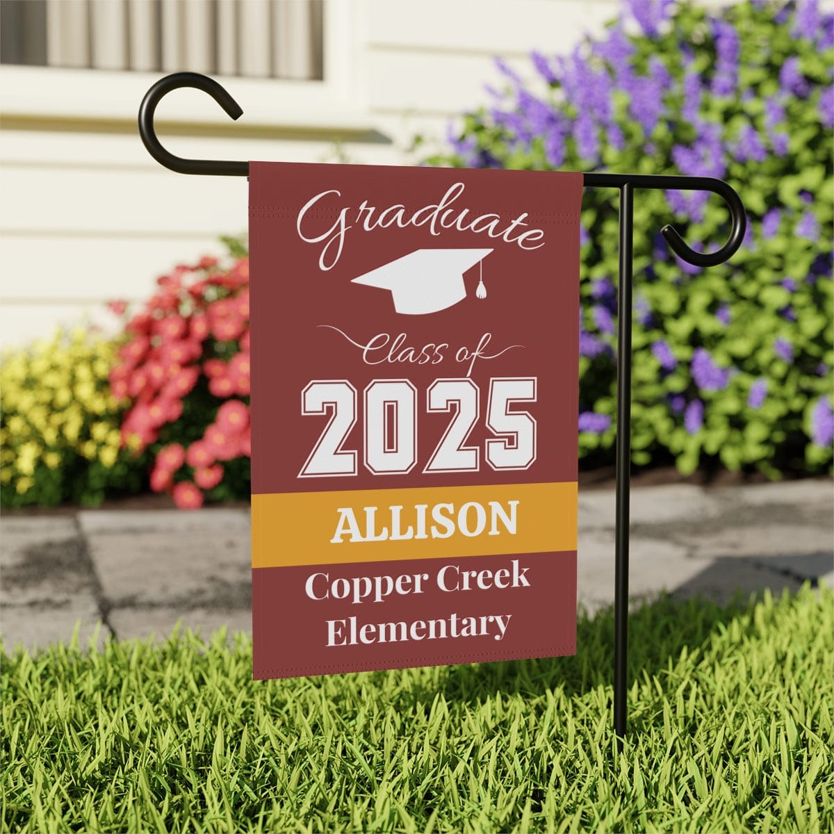 Personalized Graduation Garden Flag