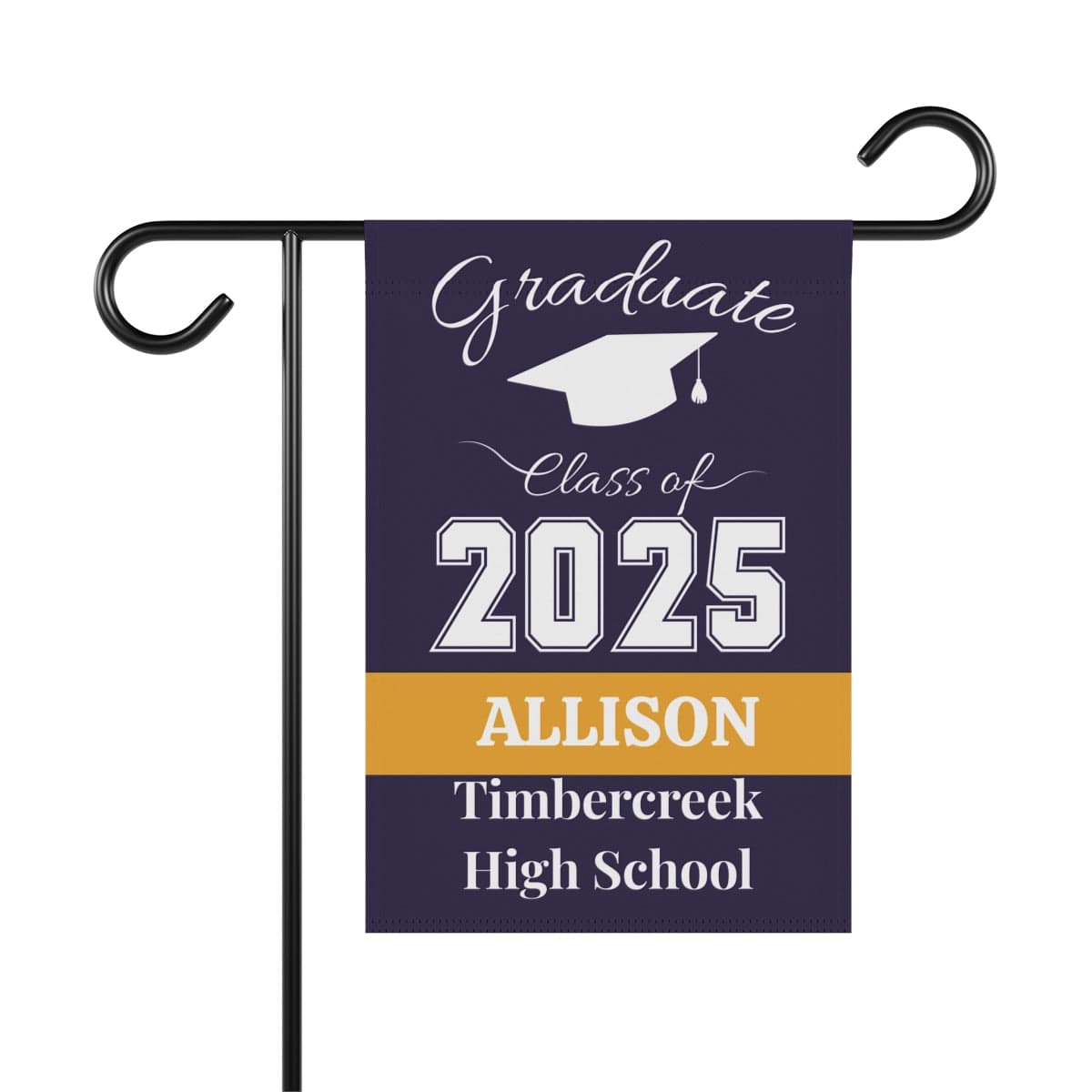 Personalized Graduation Garden Flag