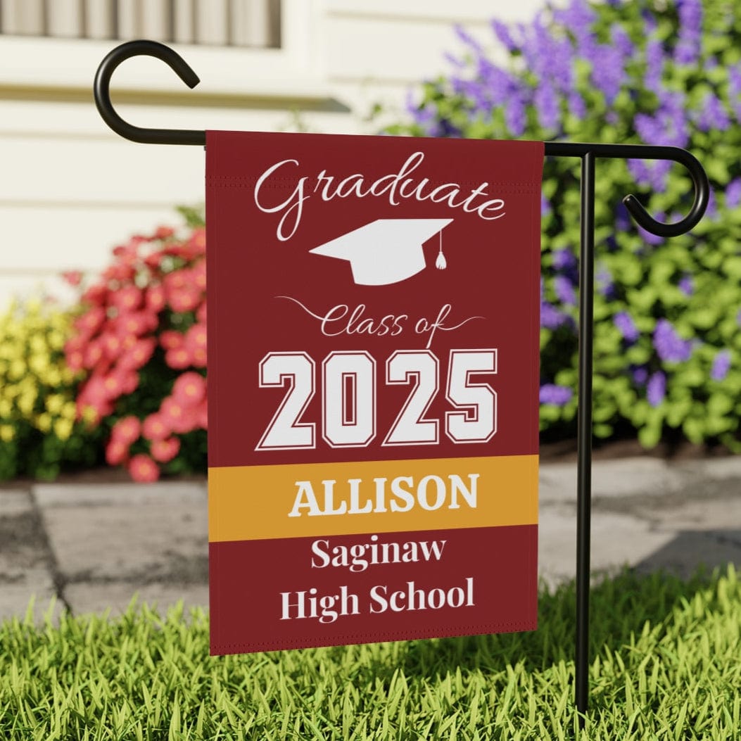 Personalized Graduation Garden Flag