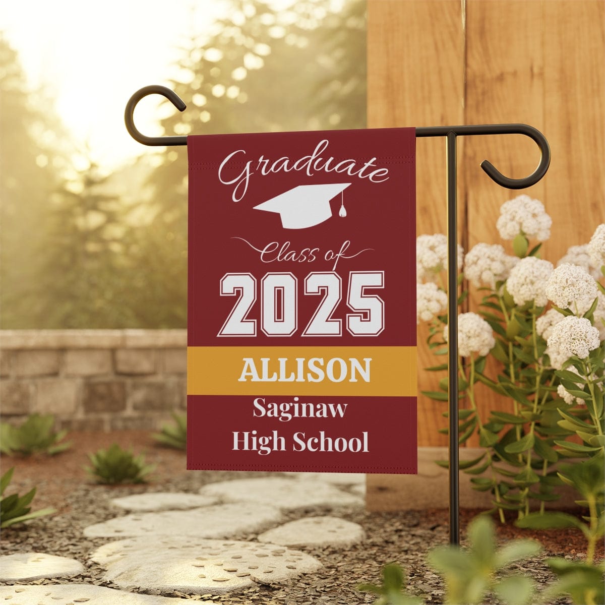 Personalized Graduation Garden Flag