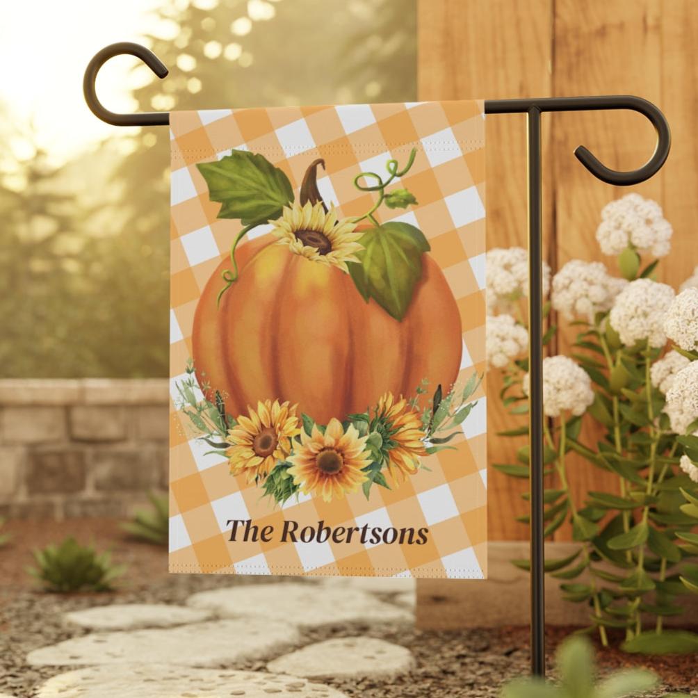 Personalized Garden & House Banner, Seasonal Fall Decor