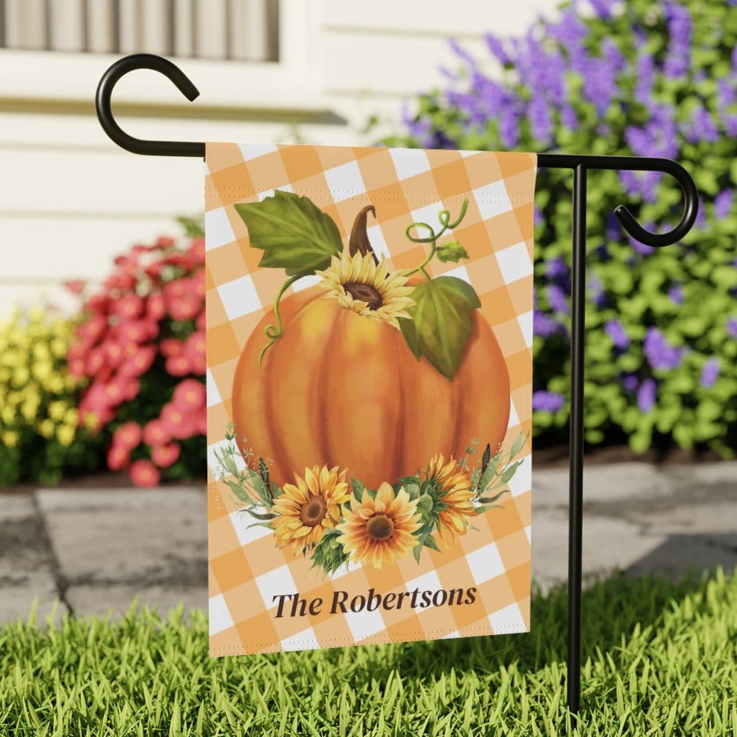 Personalized Garden & House Banner, Seasonal Fall Decor